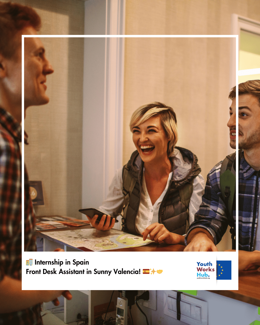 🏨 Internship in Spain – Front Desk Assistant in Sunny Valencia! 🇪🇸✨🤝
