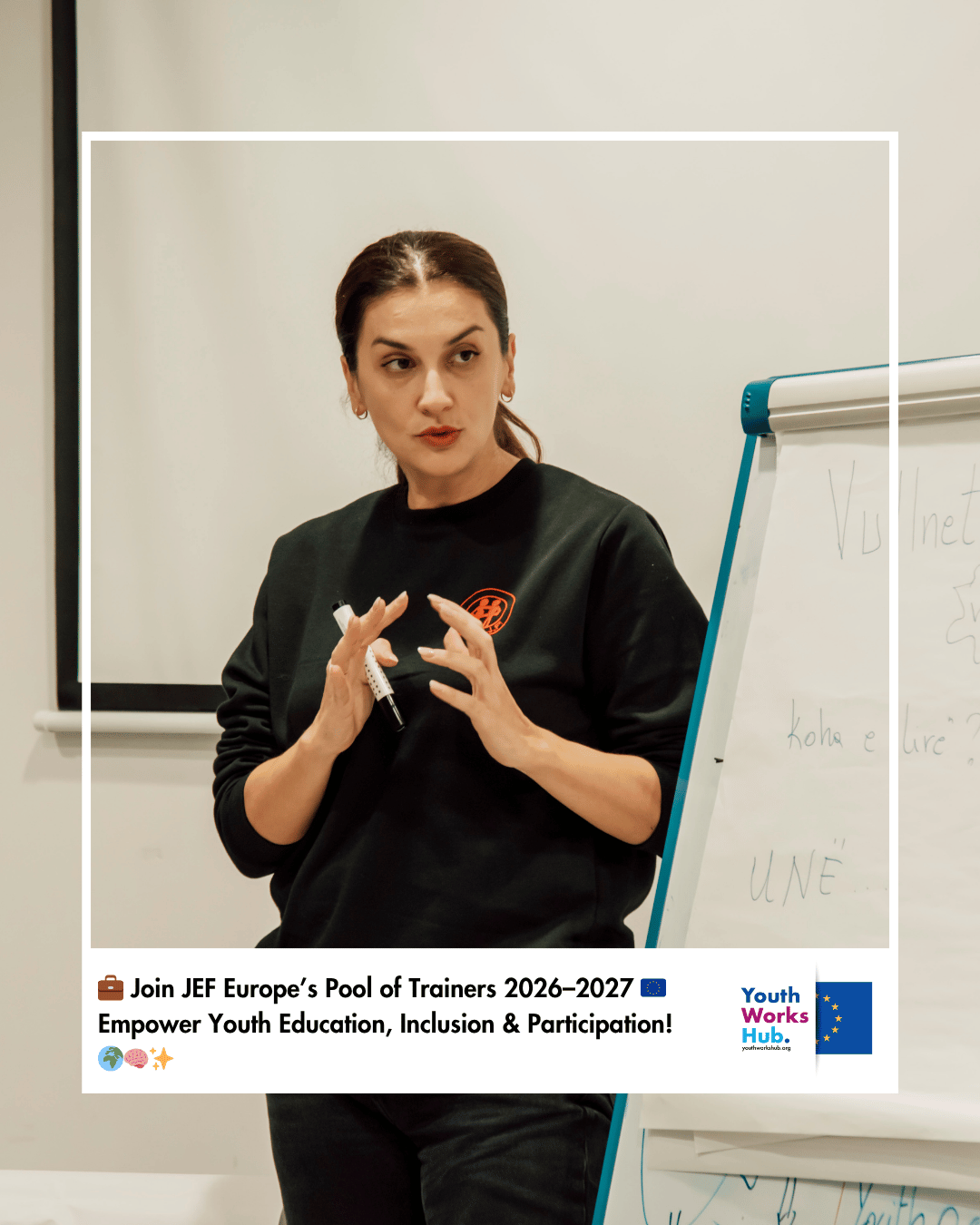 💼 Join JEF Europe’s Pool of Trainers 2026–2027 🇪🇺 | Empower Youth Education, Inclusion & Participation! 🌍🧠✨