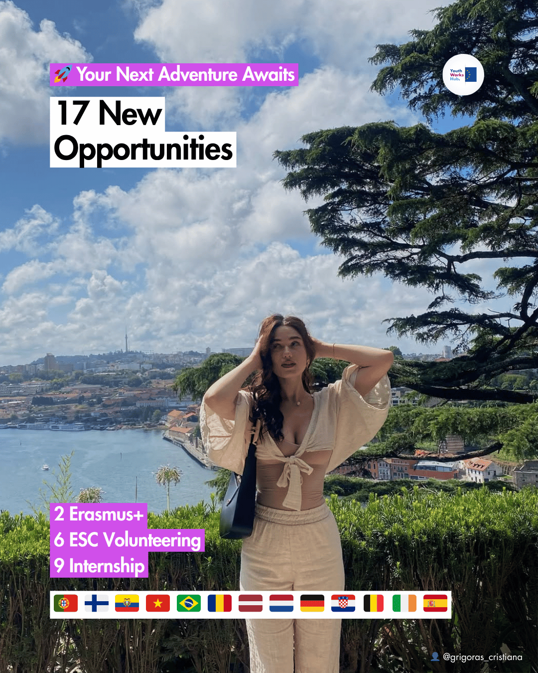 ⚡17 New Opportunities: ESC, Erasmus+ &amp; Internships 🚀 Apply Now
