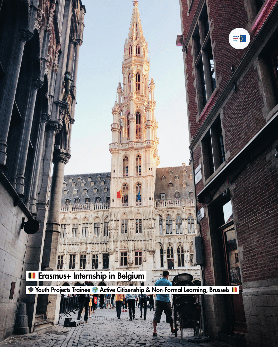🇧🇪 Erasmus+ Internship in Belgium 🎓 Youth Projects Trainee 🌍 Active Citizenship &amp; Non-Formal Learning, Brussels 🇧🇪