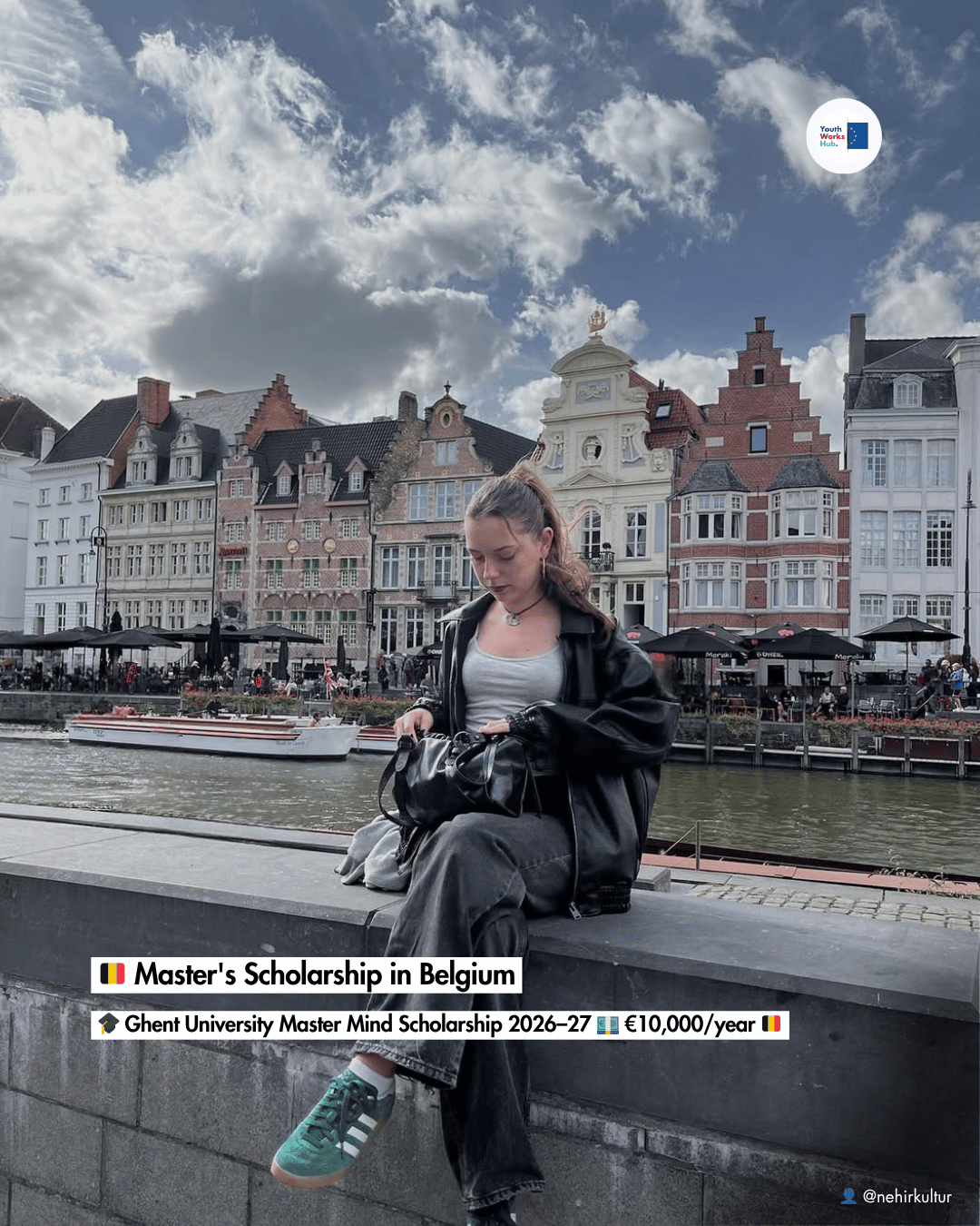 🇧🇪 Master's Scholarship in Belgium 🎓 Ghent University Master Mind Scholarship 2026–27 💶 €10,000/year 🇧🇪