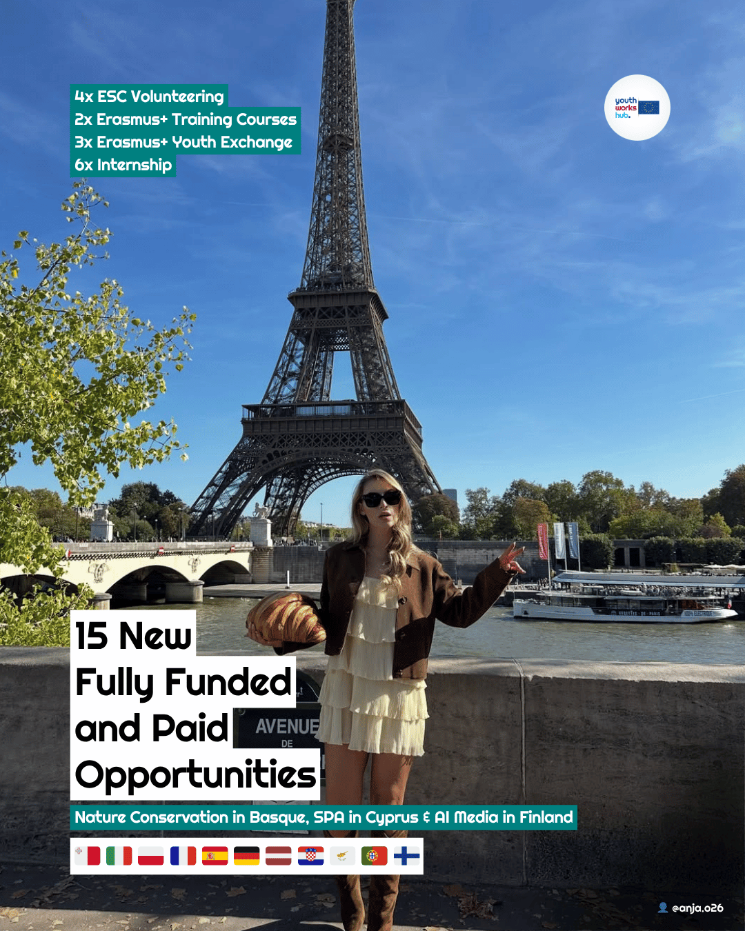 🌱 15 New Opportunities — Nature Conservation in Basque, SPA in Cyprus & AI Media in Finland