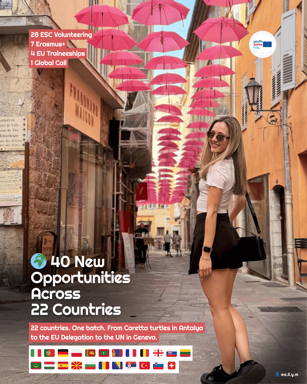 🌍 40 New Opportunities Across 22 Countries — ESC, Erasmus+, EU Traineeships & Paris Peace Forum