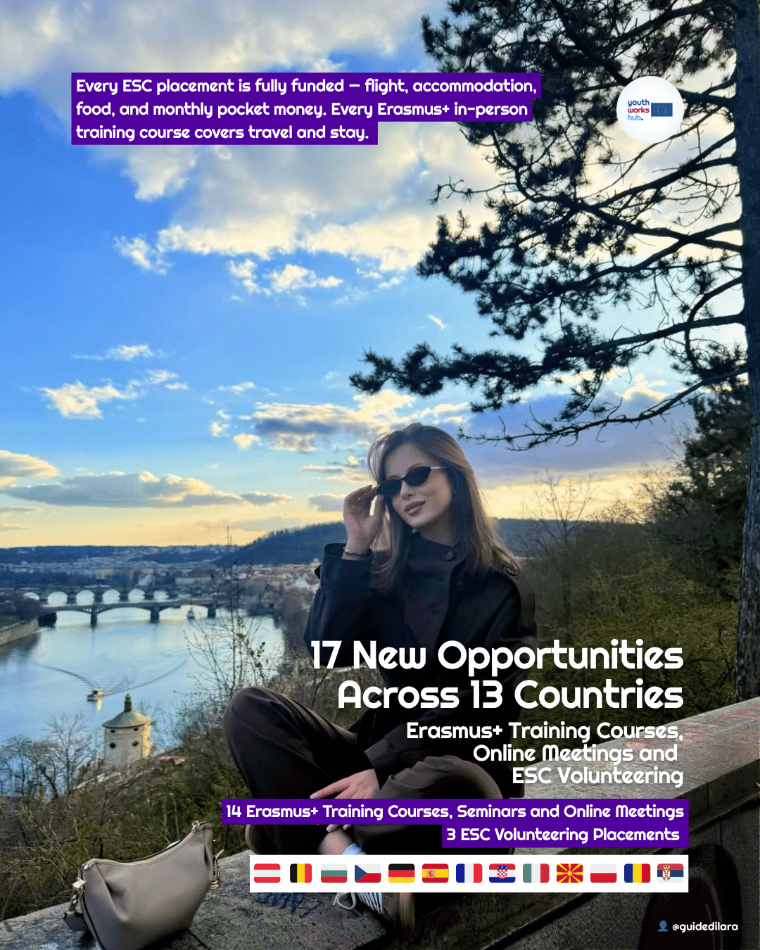 🌍 17 New Opportunities Across 13 Countries — Erasmus+ Training Courses, Online Meetings & ESC Volunteering