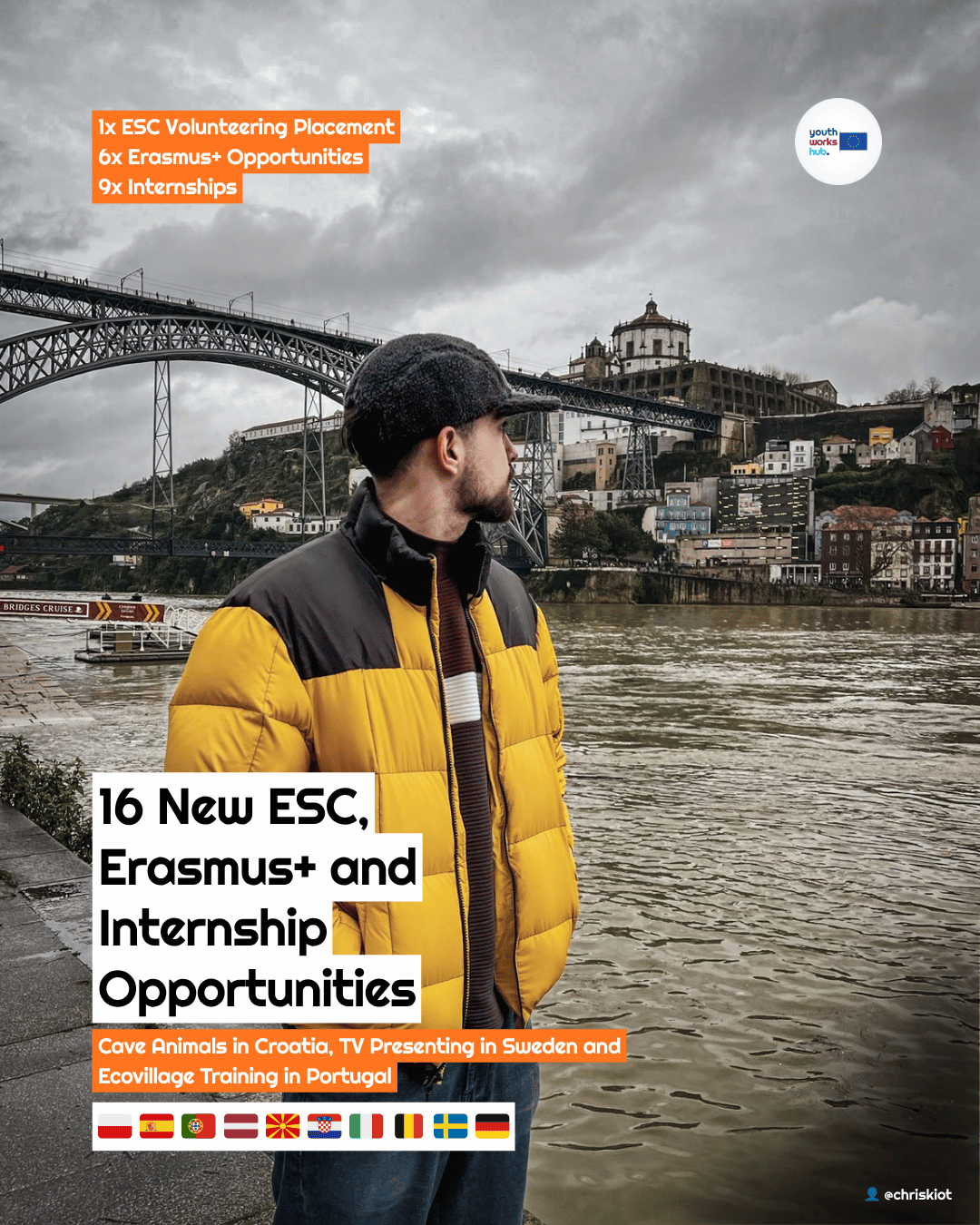 🌱 16 New Opportunities — Cave Animals in Croatia, TV Presenting in Sweden & Ecovillage Training in Portugal