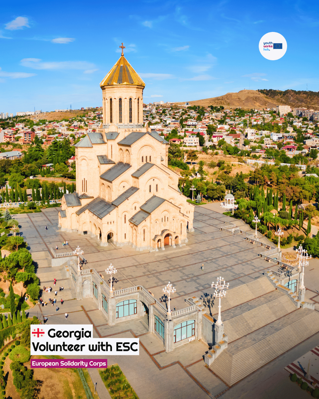 🇬🇪 ESC Volunteering in Georgia 💻 Digital Skills Instructor Empowering IDP Youth Near Tbilisi 🚀