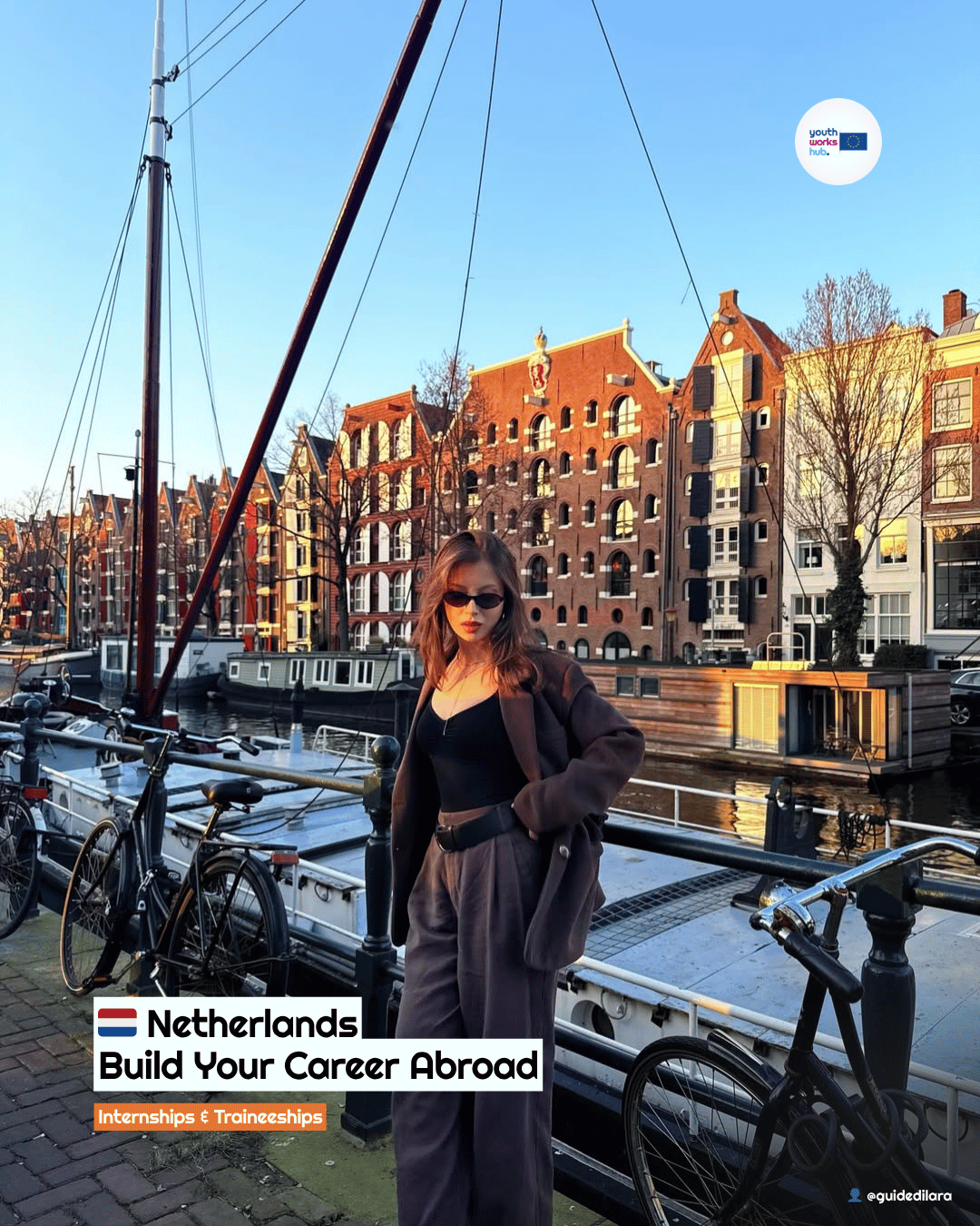 🇳🇱 Internship in Netherlands 🎨 Paid Graphic Design at Amsterdam Studio 🌍 — €400/month + Swap Bike