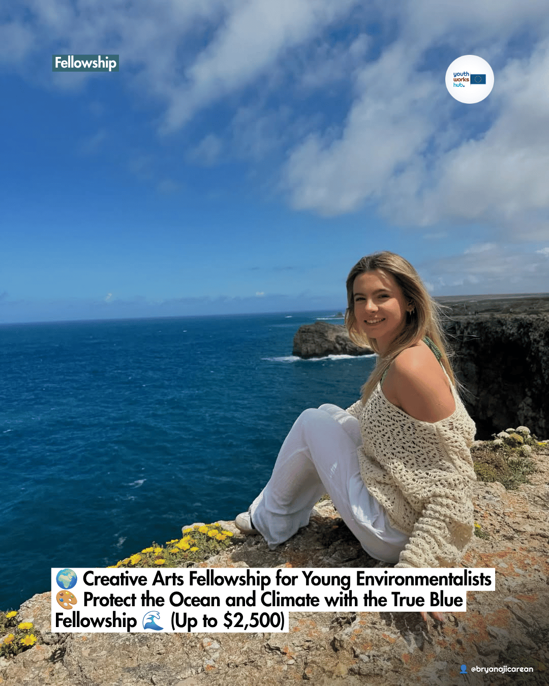 🌍 Creative Arts Fellowship for Young Environmentalists 🎨 Protect the Ocean and Climate with the True Blue Fellowship 🌊 (Up to $2,500)