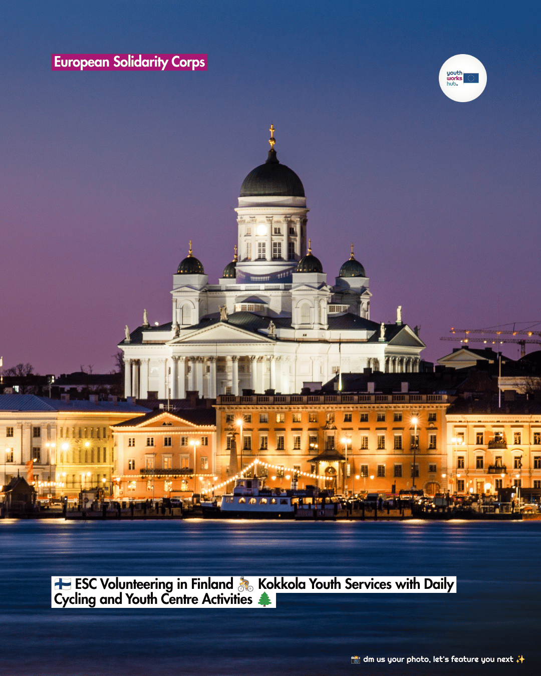 🇫🇮 ESC Volunteering in Finland 🚴 Kokkola Youth Services with Daily Cycling and Youth Centre Activities 🌲