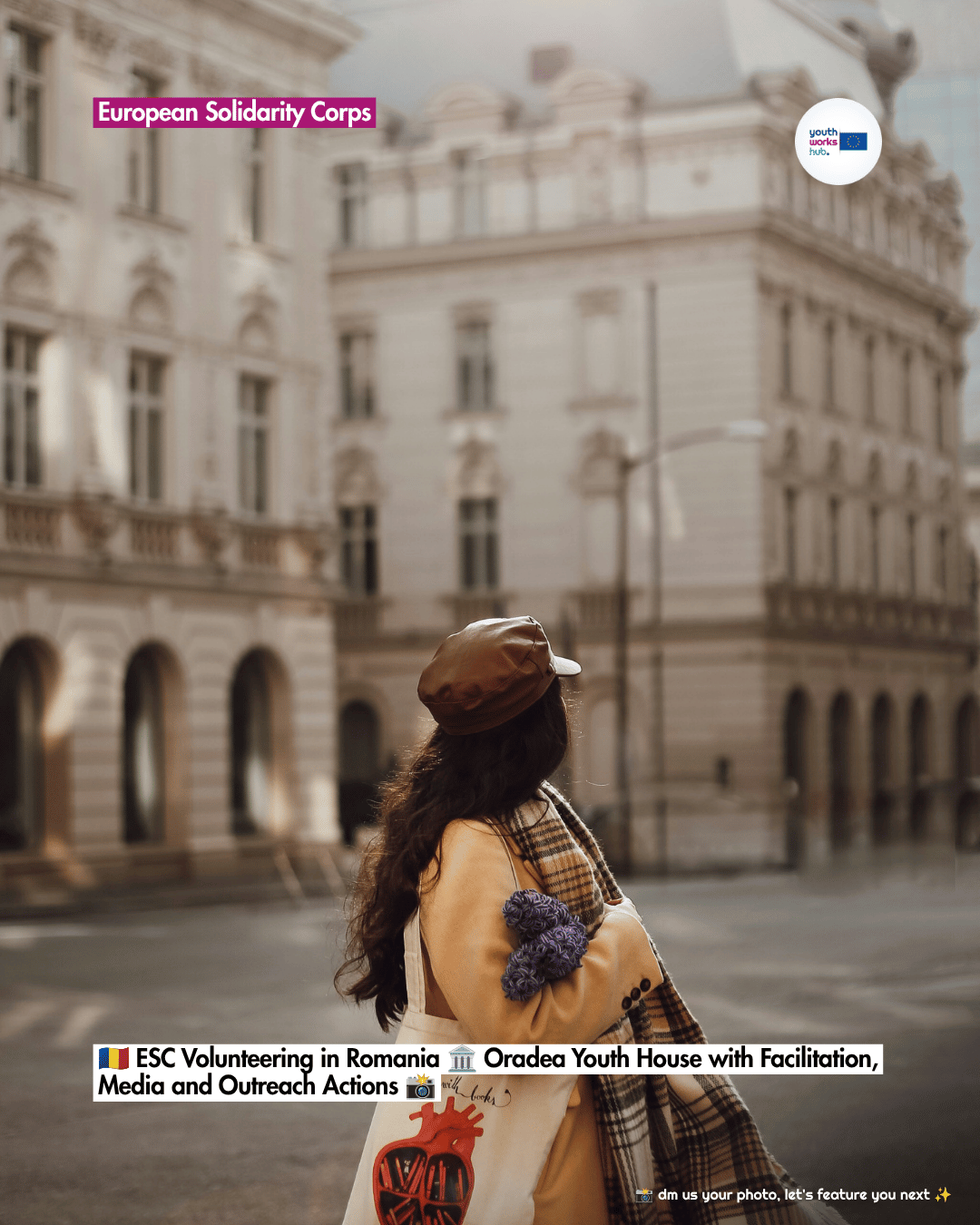 🇷🇴 ESC Volunteering in Romania 🏛️ Oradea Youth House with Facilitation, Media and Outreach Actions 📸