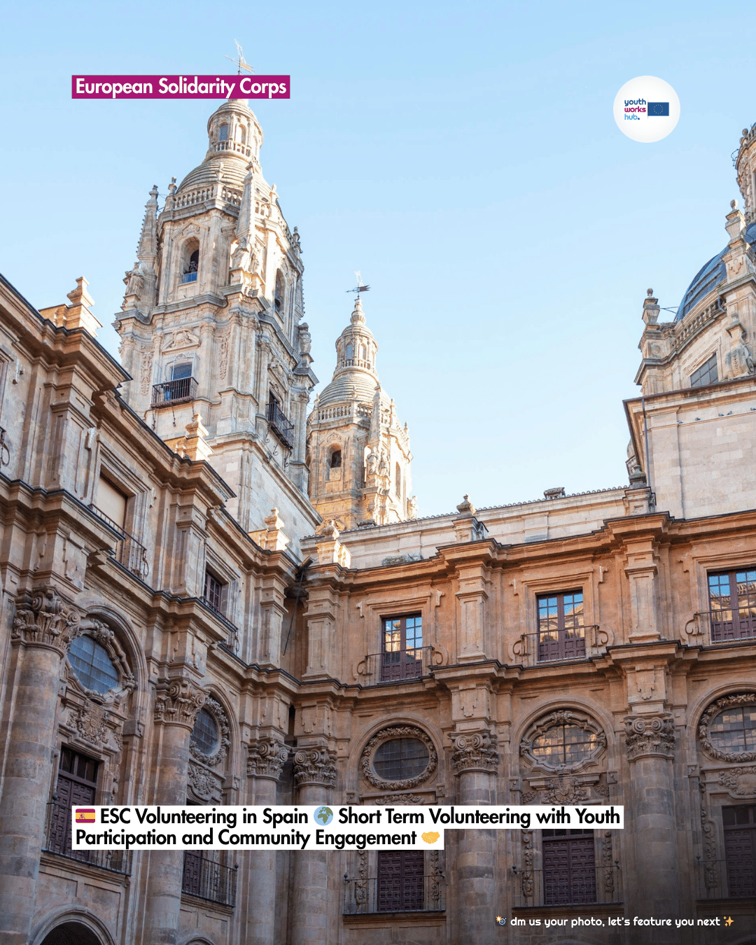 🇪🇸 ESC Volunteering in Spain 🌍 Short Term Volunteering with Youth Participation and Community Engagement 🤝
