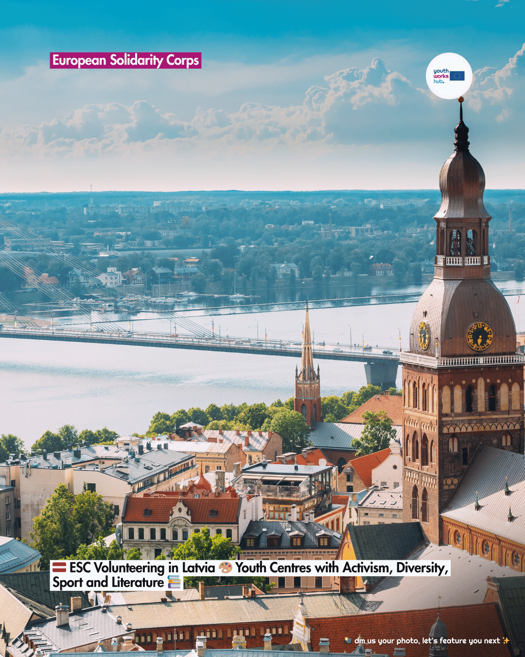 🇱🇻 ESC Volunteering in Latvia 🎨 Youth Centres with Activism, Diversity, Sport and Literature 📚