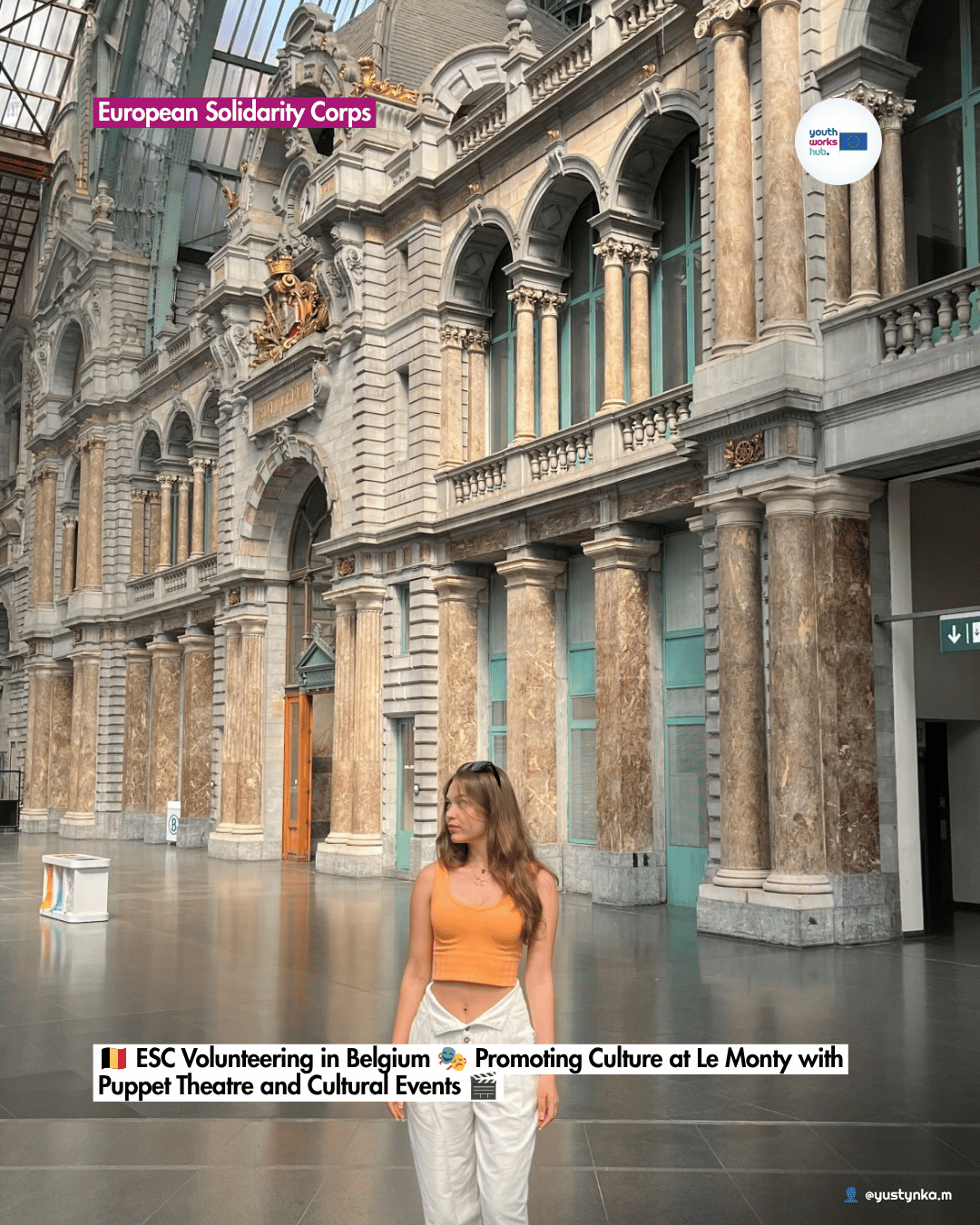 🇧🇪 ESC Volunteering in Belgium 🎭 Promoting Culture at Le Monty with Puppet Theatre and Cultural Events 🎬