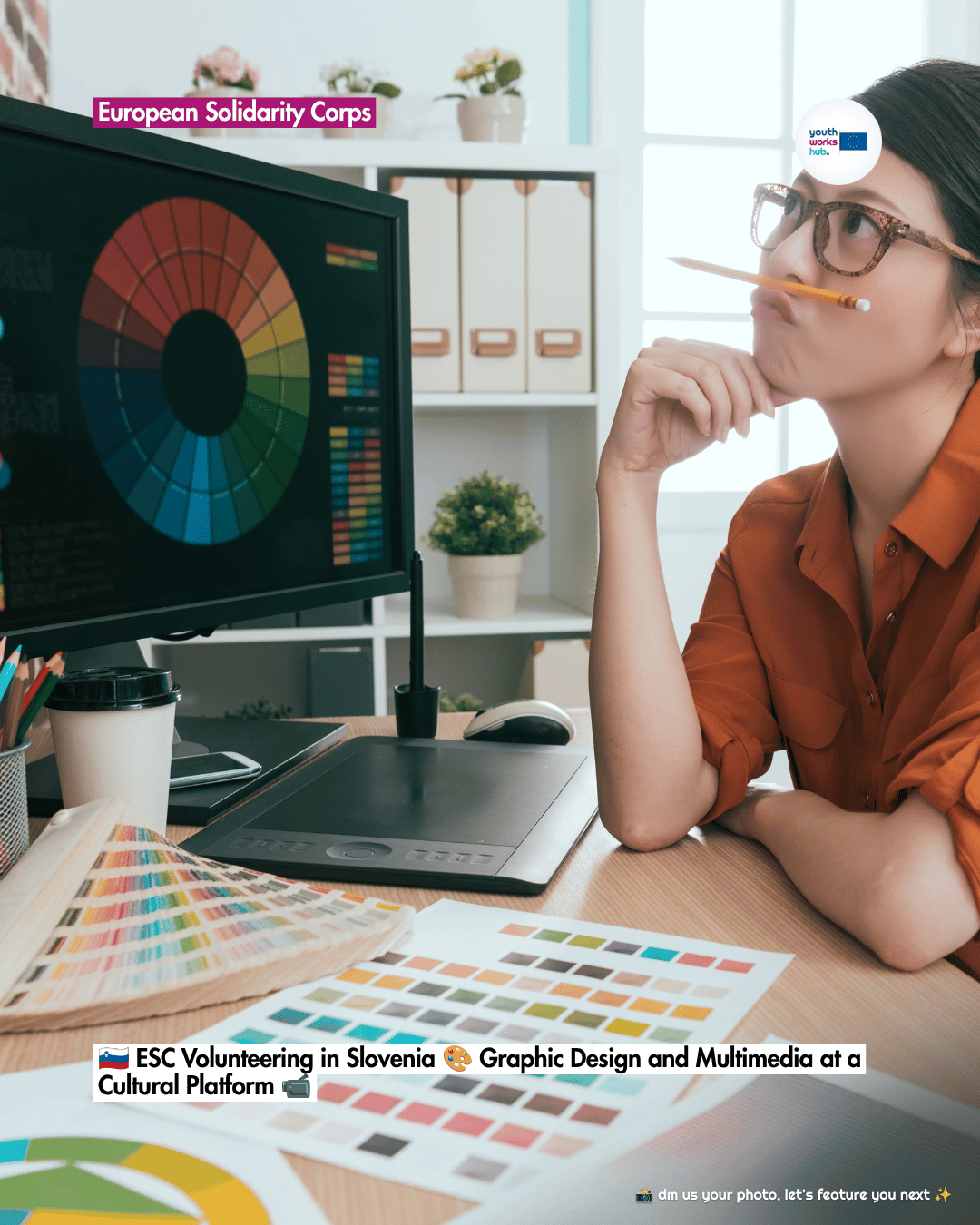 🇸🇮 ESC Volunteering in Slovenia 🎨 Graphic Design and Multimedia at a Cultural Platform 📹