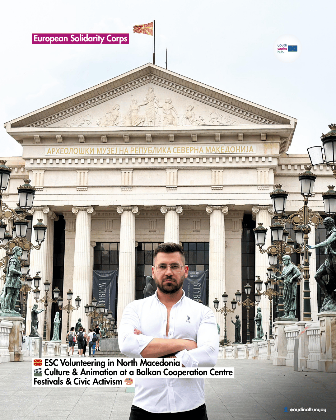 🇲🇰 ESC Volunteering in North Macedonia 🎬 Culture & Animation at a Balkan Cooperation Centre — Festivals & Civic Activism 🎨