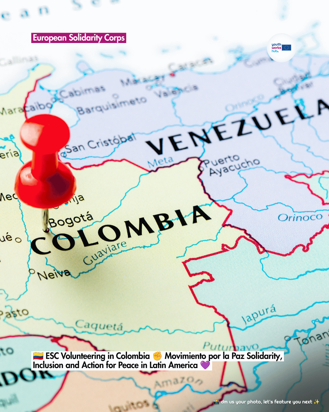 🇨🇴 ESC Volunteering in Colombia ✊ Movimiento por la Paz Solidarity, Inclusion and Action for Peace in Latin America 💜
