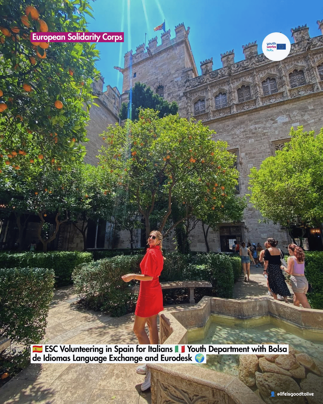 🇪🇸 ESC Volunteering in Spain for Italians 🇮🇹 Youth Department with Bolsa de Idiomas Language Exchange and Eurodesk 🌍