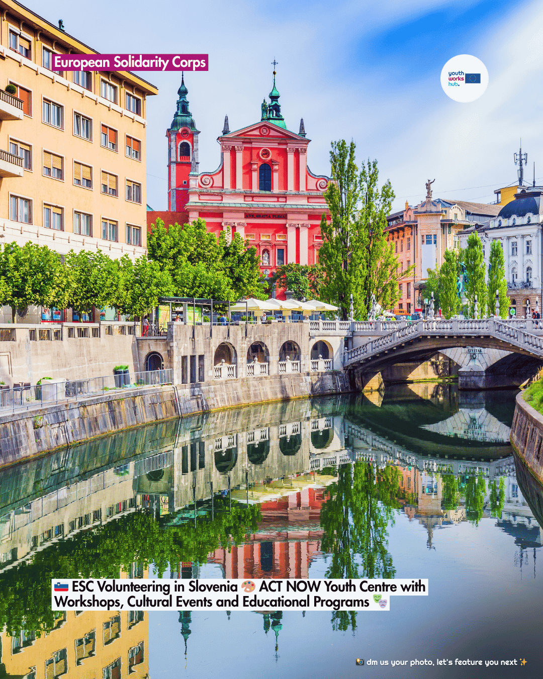 🇸🇮 ESC Volunteering in Slovenia 🎨 ACT NOW Youth Centre with Workshops, Cultural Events and Educational Programs 🎭