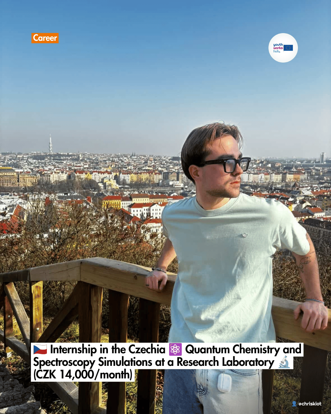 🇨🇿 Internship in the Czech Republic ⚛️ Quantum Chemistry and Spectroscopy Simulations at a Research Laboratory 🔬 (CZK 14,000/month)