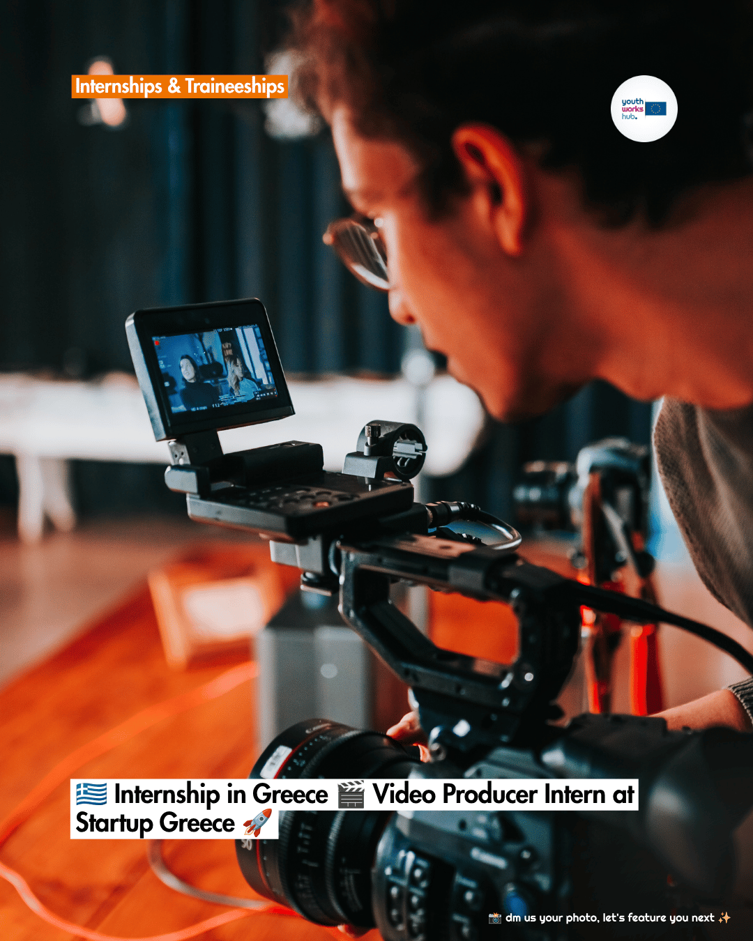 🇬🇷 Internship in Greece 🎬 Video Producer Intern at Startup Greece 🚀