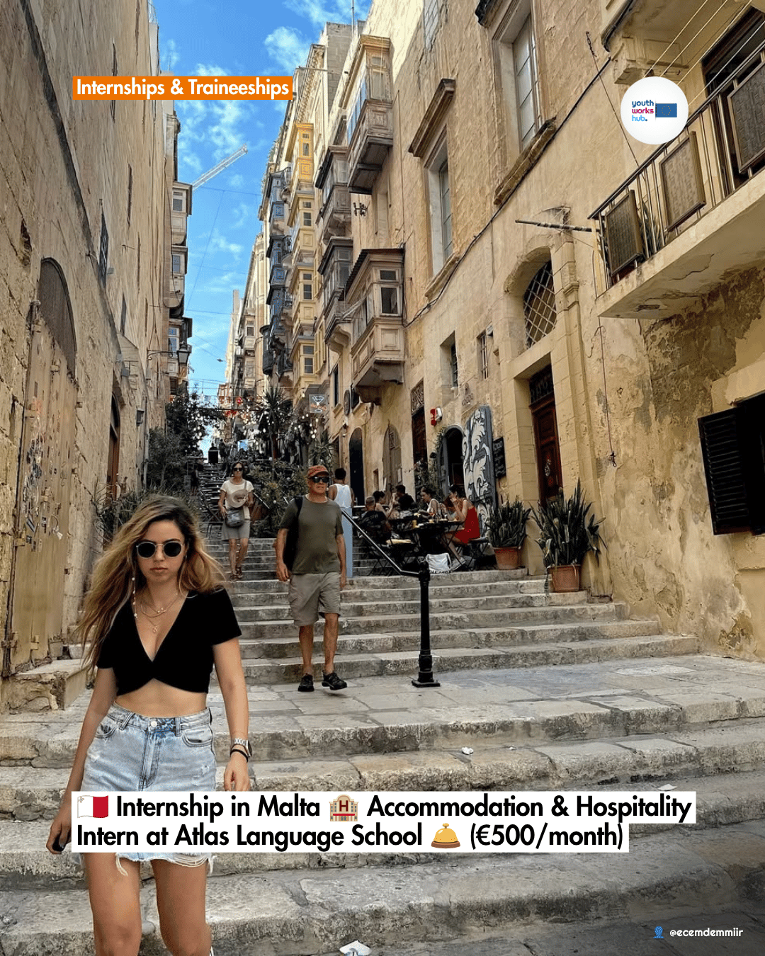 🇲🇹 Internship in Malta 🏨 Accommodation & Hospitality Intern at Atlas Language School 🛎️ (€500/month)
