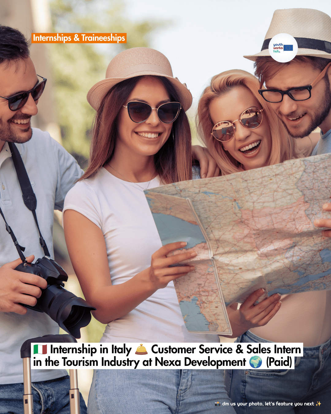 🇮🇹 Internship in Italy 🛎️ Customer Service & Sales Intern in the Tourism Industry at Nexa Development 🌍 (Paid)
