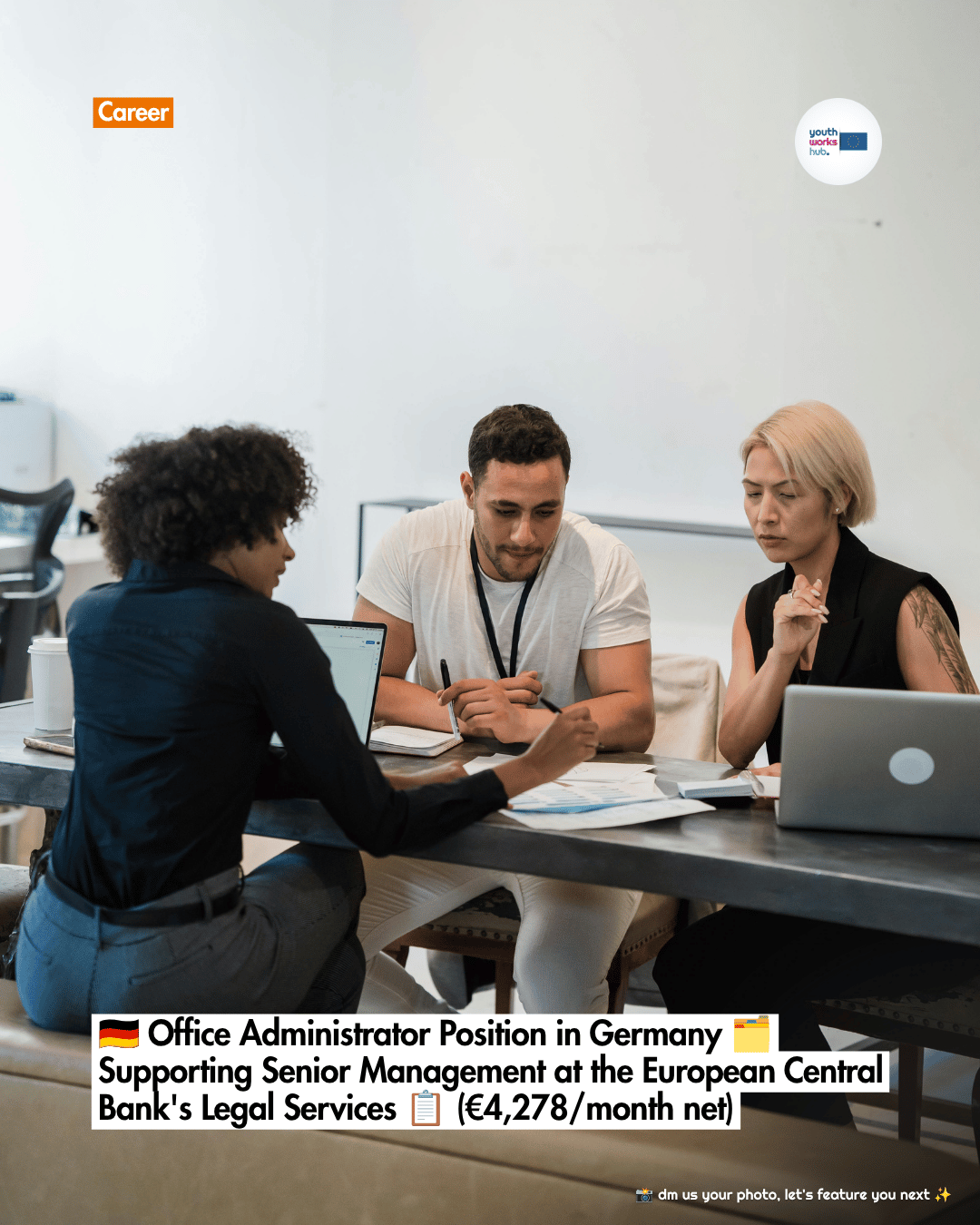 🇩🇪 Office Administrator Position in Germany 🗂️ Supporting Senior Management at the European Central Bank's Legal Services 📋 (€4,278/month net)