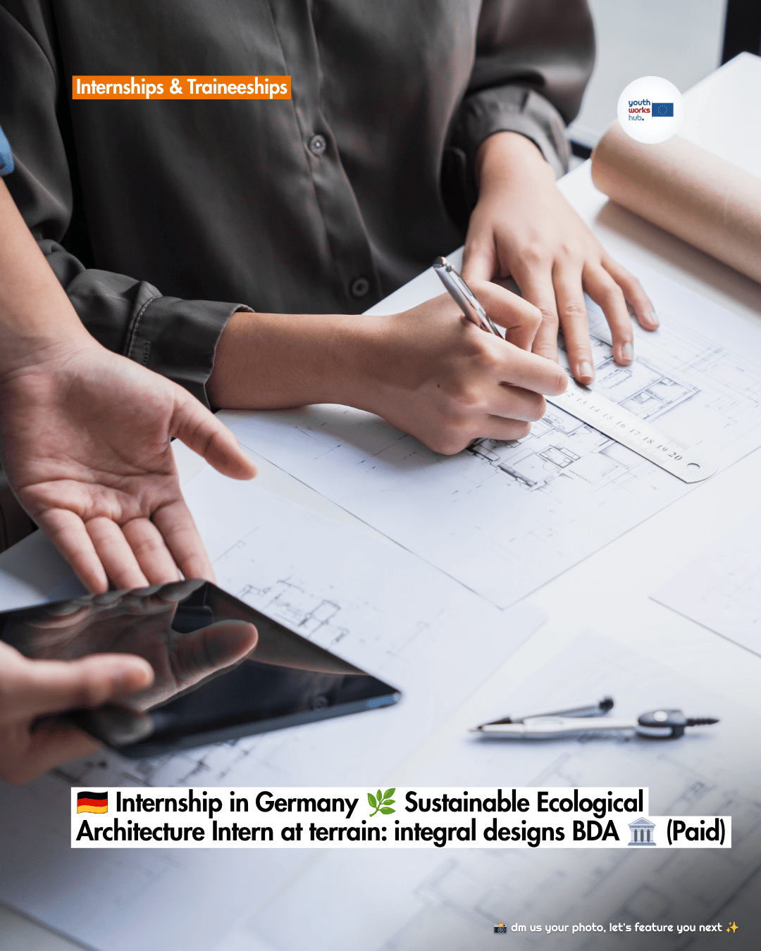 🇩🇪 Internship in Germany 🌿 Sustainable Ecological Architecture Intern at terrain: integral designs BDA 🏛️ (Paid)