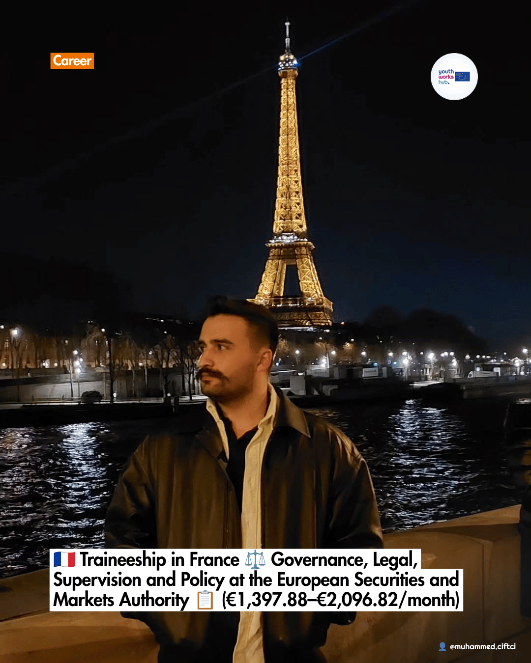 🇫🇷 Traineeship in France ⚖️ Governance, Legal, Supervision and Policy at the European Securities and Markets Authority 📋 (€1,397.88–€2,096.82/month)
