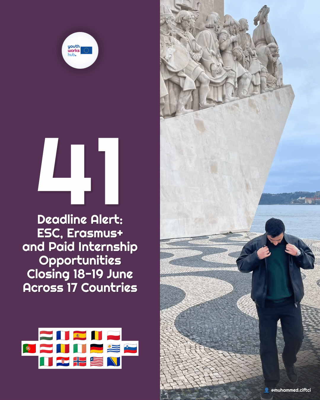 ⏰ Deadline Alert: 41 ESC, Erasmus+ & Paid Internship Opportunities Closing 18-19 June Across 17 Countries