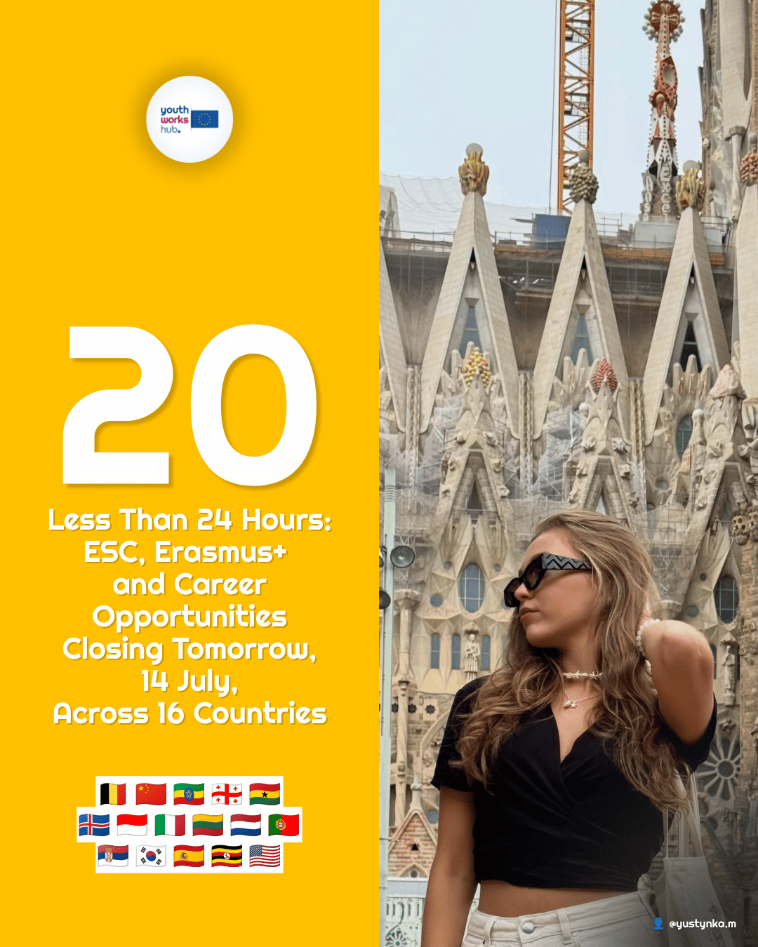 🚨 Less Than 24 Hours: 20 ESC, Erasmus+ & Career Opportunities Closing Tomorrow, 14 July, Across 16 Countries — a $100bn UN Pension Fund, Ghana Community Work & Icelandic Trail Maintenance