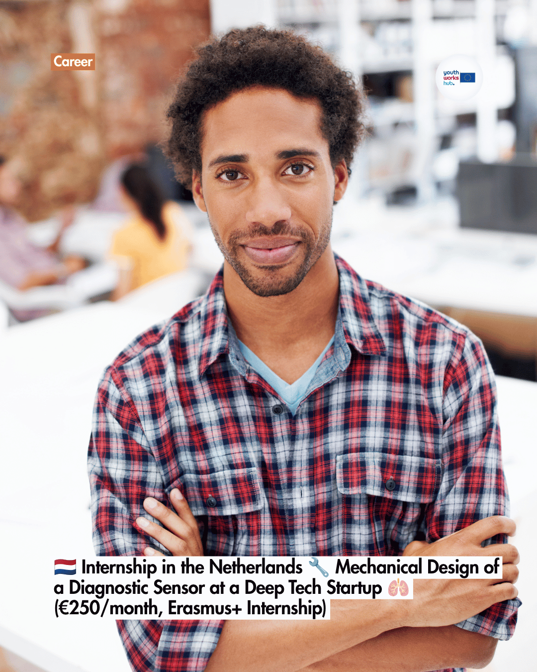 🇳🇱 Internship in the Netherlands 🔧 Mechanical Design of a Diagnostic Sensor at a Deep Tech Startup 🫁 (€250/month, Erasmus+ Internship)
