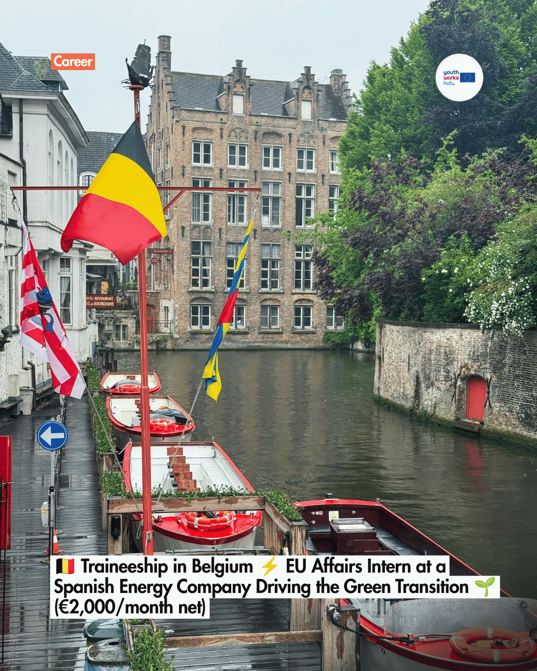 🇧🇪 Traineeship in Belgium ⚡ EU Affairs Intern at a Spanish Energy Company Driving the Green Transition 🌱 (€2,000/month net)