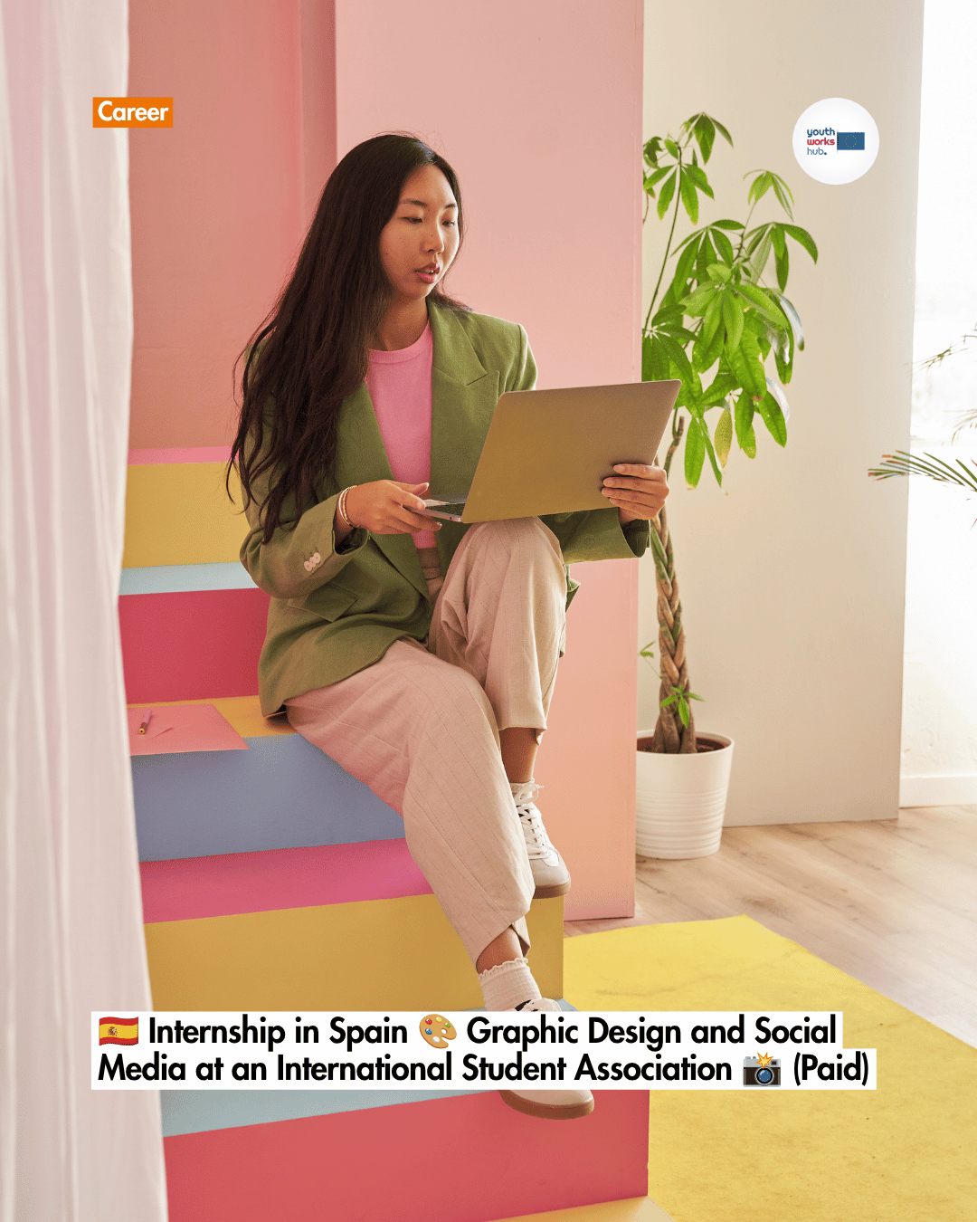🇪🇸 Internship in Spain 🎨 Graphic Design and Social Media at an International Student Association 📸 (Paid)