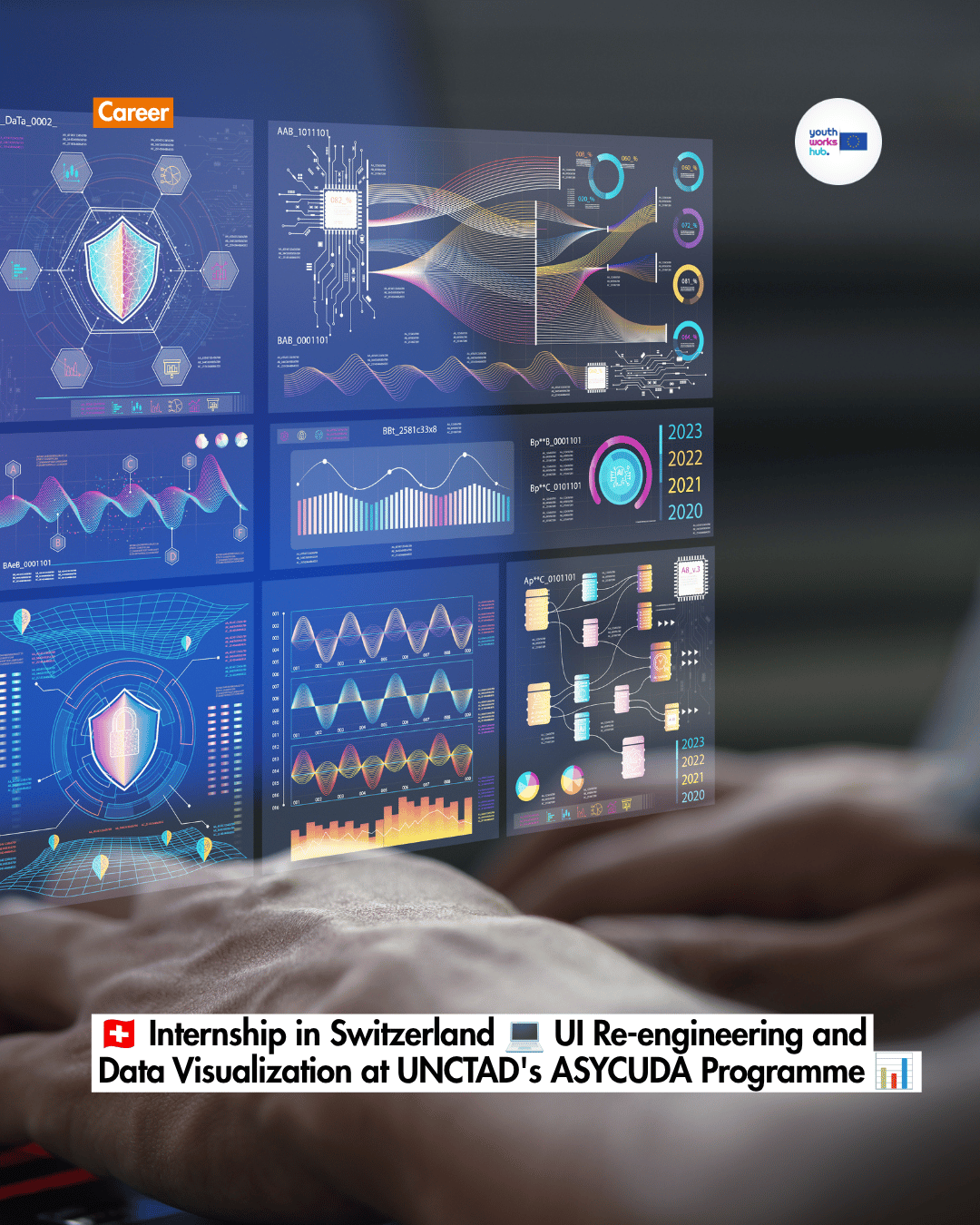 🇨🇭 Internship in Switzerland 💻 UI Re-engineering and Data Visualization at UNCTAD's ASYCUDA Programme 📊