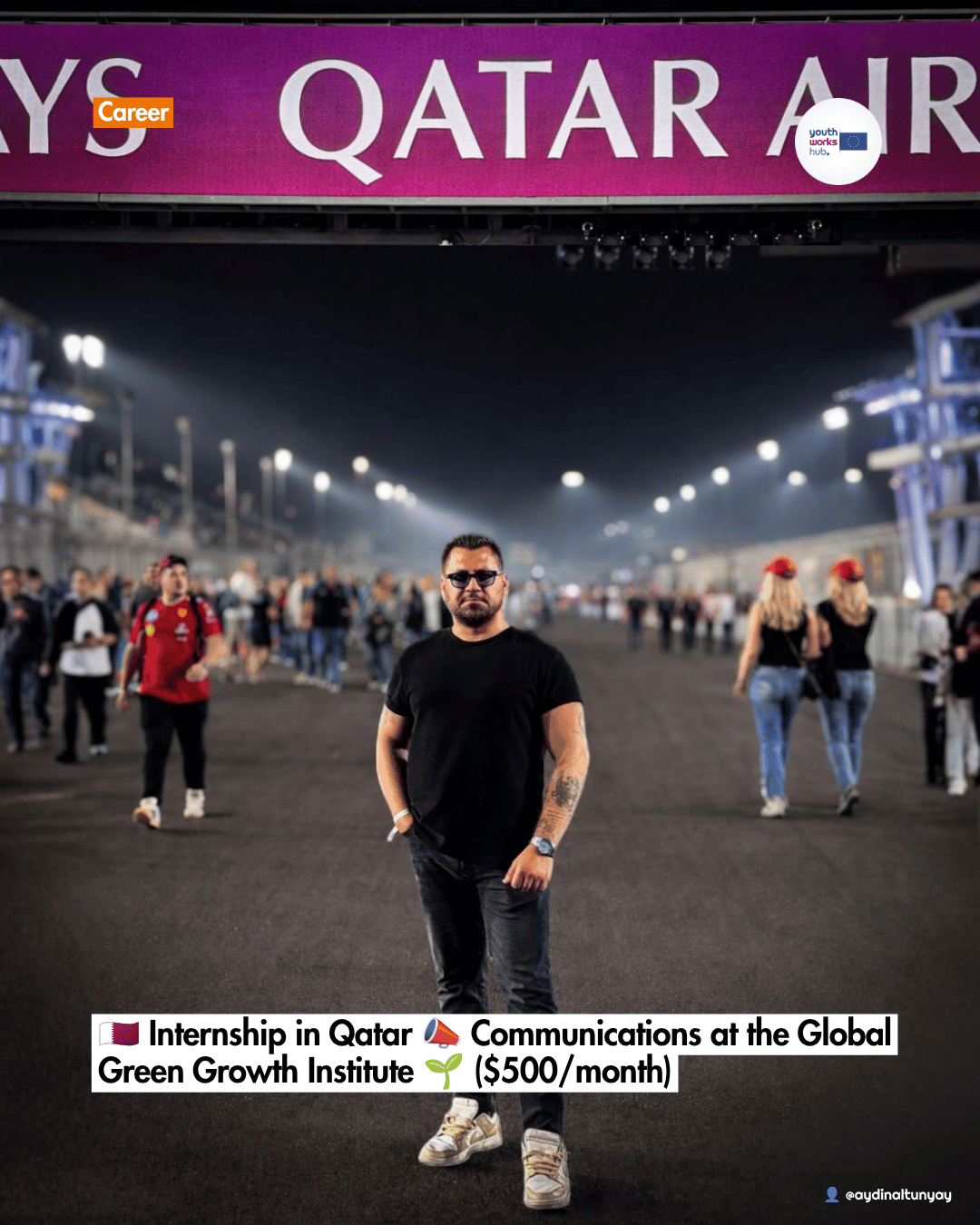 🇶🇦 Internship in Qatar 📣 Communications at the Global Green Growth Institute 🌱 ($500/month)