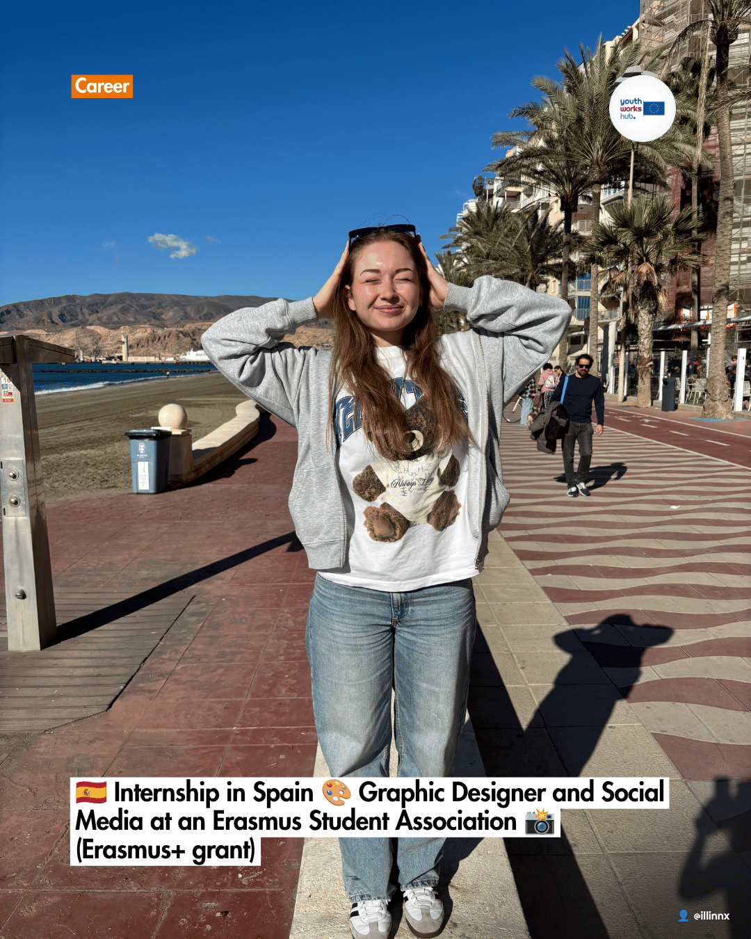 🇪🇸 Internship in Spain 🎨 Graphic Designer and Social Media at an Erasmus Student Association 📸 (Erasmus+ grant)
