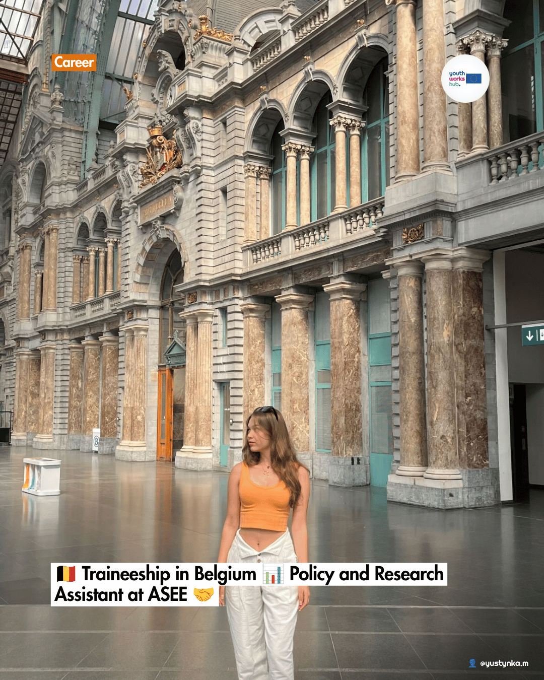 🇧🇪 Traineeship in Belgium 📊 Policy and Research Assistant at ASEE 🤝