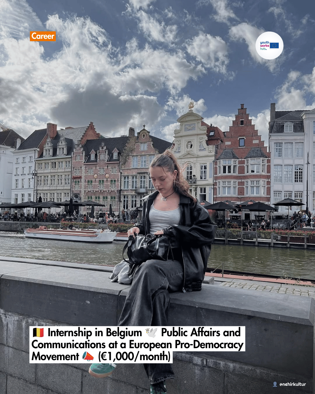 🇧🇪 Internship in Belgium 🕊️ Public Affairs and Communications at a European Pro-Democracy Movement 📣 (€1,000/month)
