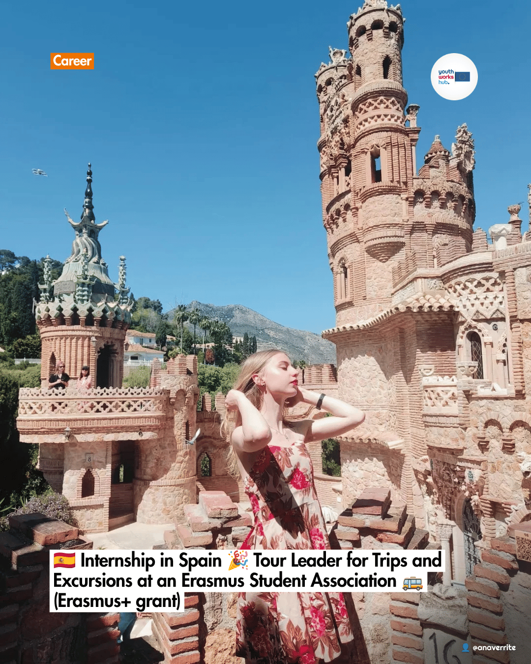 🇪🇸 Internship in Spain 🎉 Tour Leader for Trips and Excursions at an Erasmus Student Association 🚌 (Erasmus+ grant)