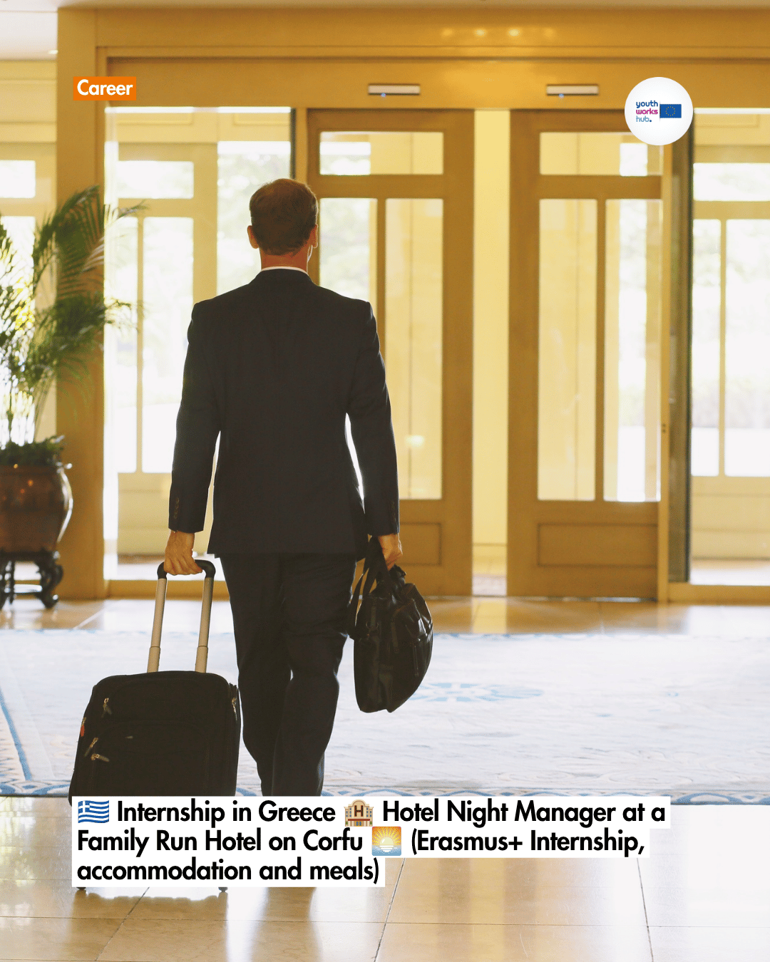 🇬🇷 Internship in Greece 🏨 Hotel Night Manager at a Family Run Hotel on Corfu 🌅 (Erasmus+ Internship, accommodation and meals)