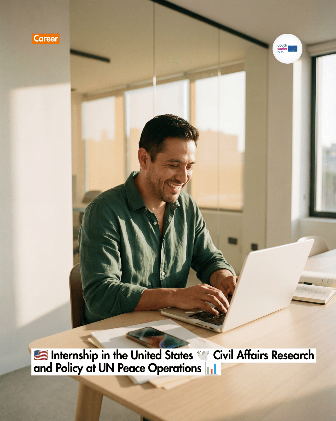 🇺🇸 Internship in the United States 🕊️ Civil Affairs Research and Policy at UN Peace Operations 📊
