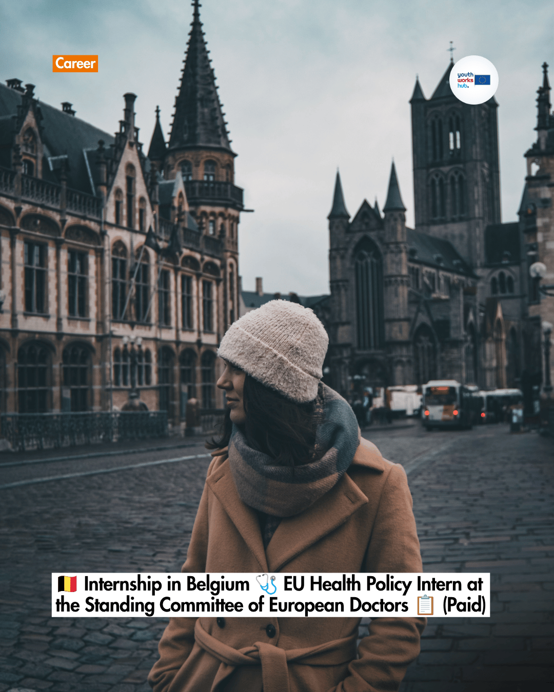 🇧🇪 Internship in Belgium 🩺 EU Health Policy Intern at the Standing Committee of European Doctors 📋 (Paid)