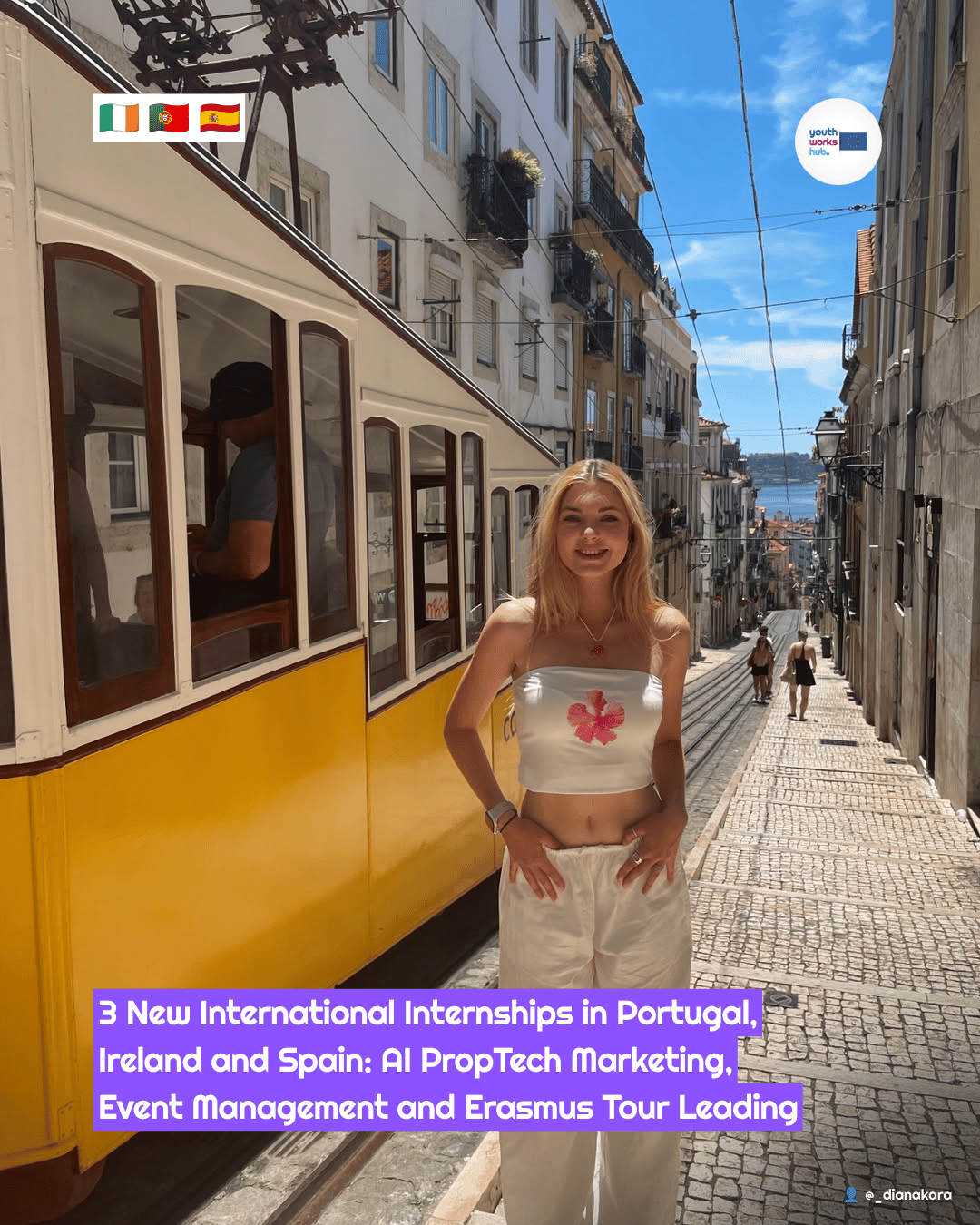 💼 3 New International Internships in Portugal, Ireland and Spain: AI PropTech Marketing, Event Management and Erasmus Tour Leading