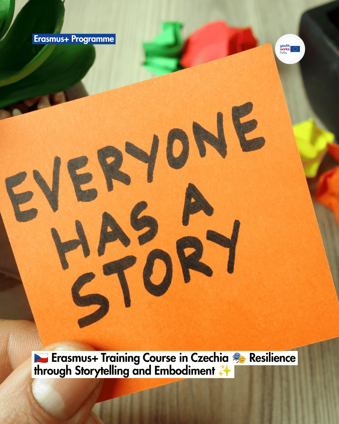 🇨🇿 Erasmus+ Training Course in Czechia 🎭 Resilience through Storytelling and Embodiment ✨