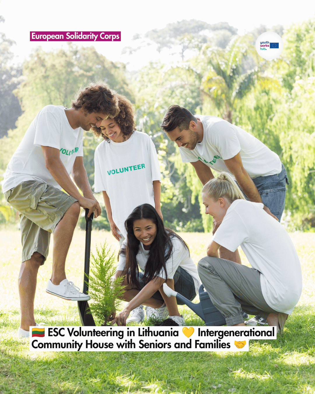 🇱🇹 ESC Volunteering in Lithuania 💛 Intergenerational Community House with Seniors and Families 🤝