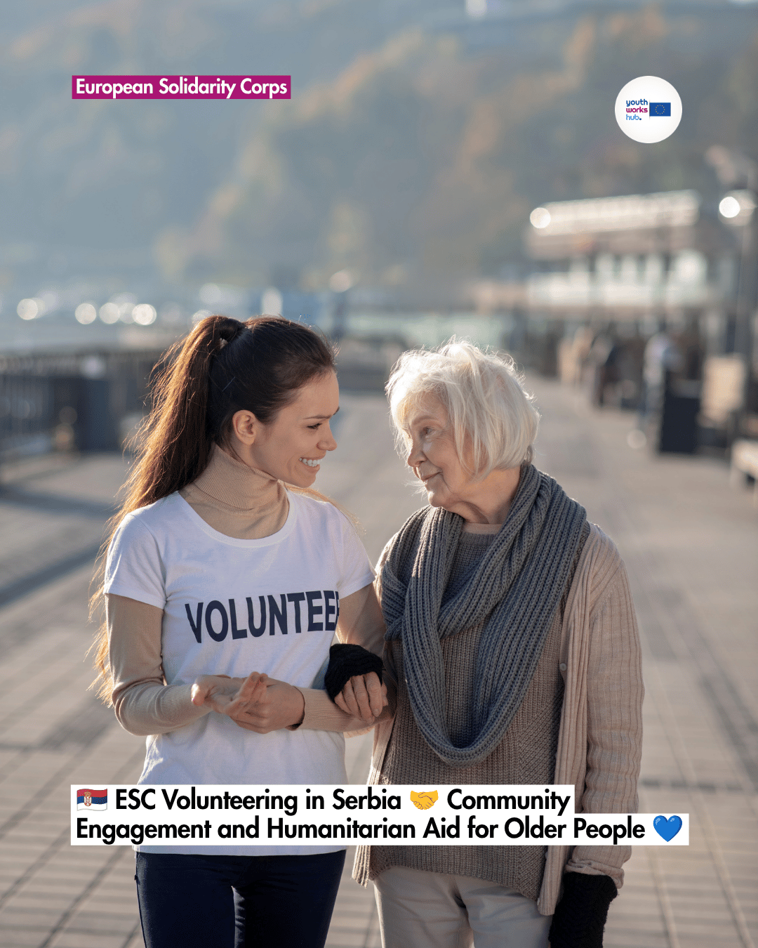 🇷🇸 ESC Volunteering in Serbia 🤝 Community Engagement and Humanitarian Aid for Older People 💙