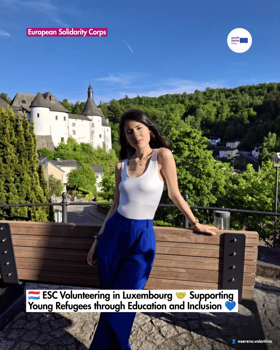 🇱🇺 ESC Volunteering in Luxembourg 🤝 Supporting Young Refugees through Education and Inclusion 💙