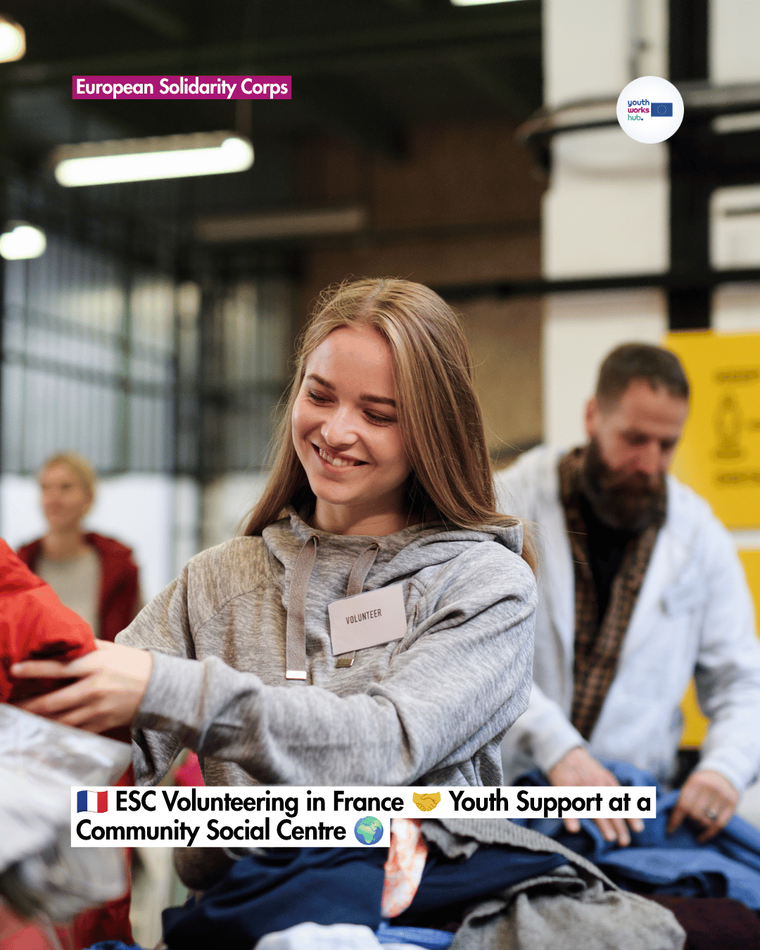 🇫🇷 ESC Volunteering in France 🤝 Youth Support at a Community Social Centre 🌍