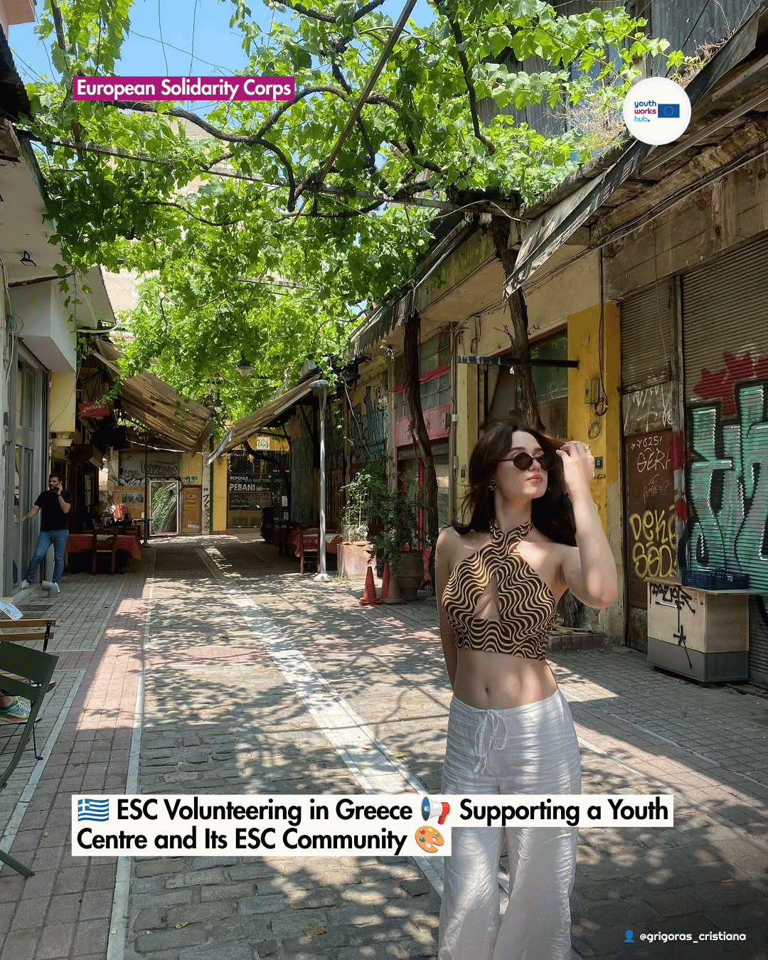 🇬🇷 ESC Volunteering in Greece 📢 Supporting a Youth Centre and Its ESC Community 🎨